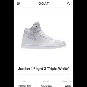 jordan 1 flight 3 white